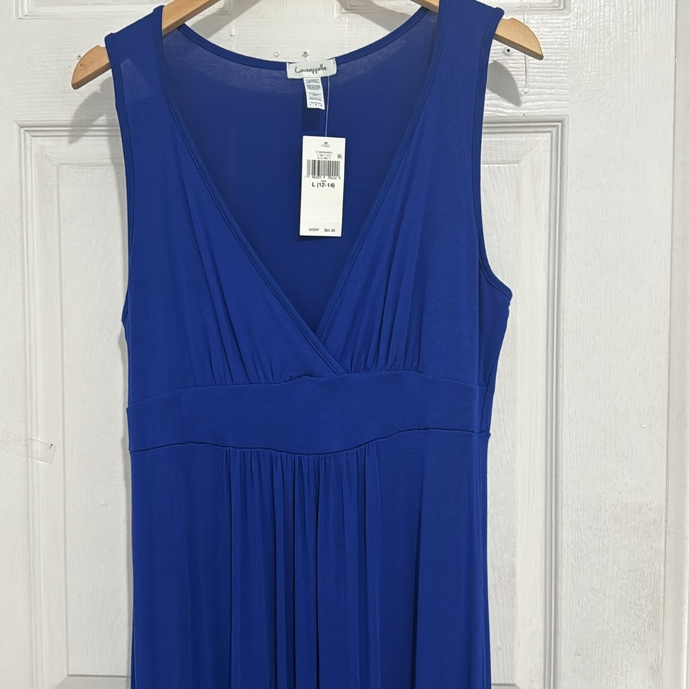Brand new Loveappella Sleeveless Blue Dress Size L